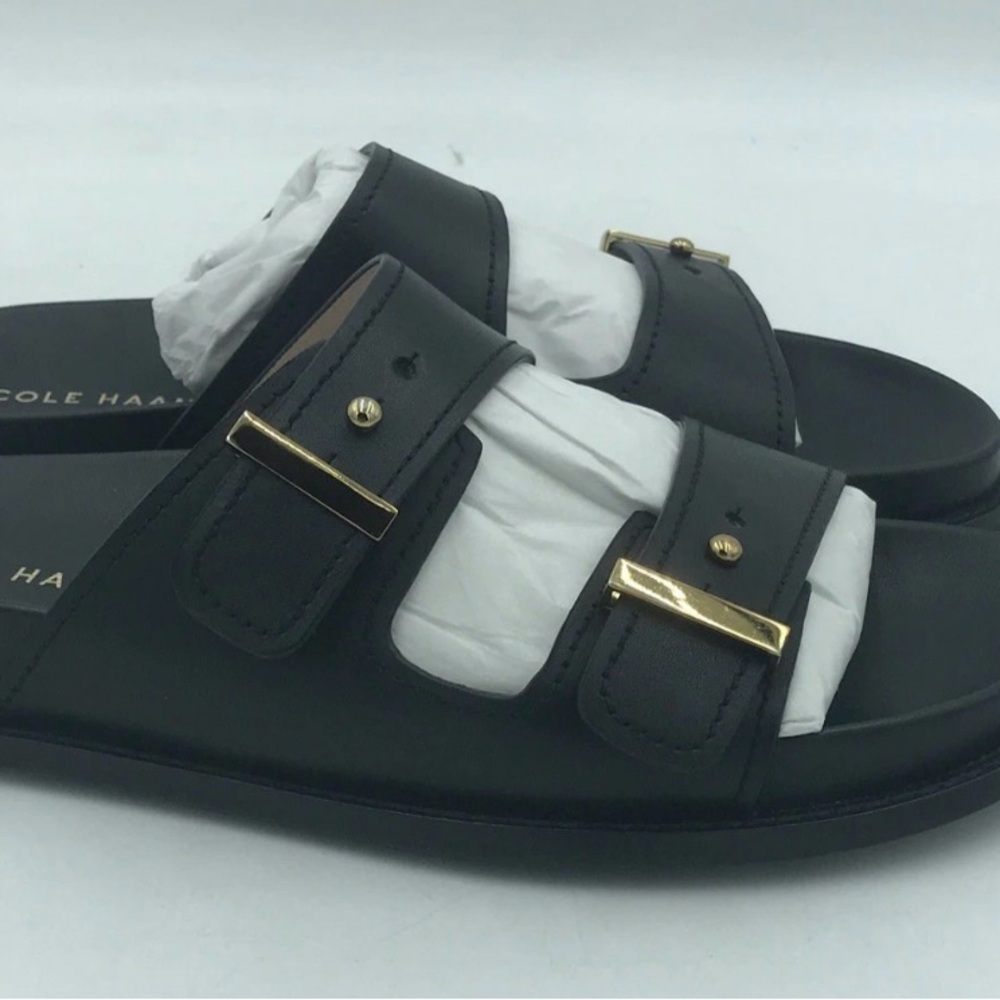 Cole Haan Women's Marisol Footbed Sandal Black LTR Size 7 - Picture 6 of 8